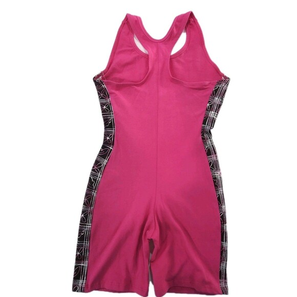 VTG Gilda Marx 80s Pink Racerback Cotton Unitard Biketard Dance Size XS (Y/J) - Picture 5 of 15
